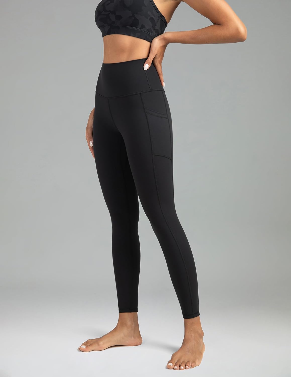 Women's High Waisted Yoga Pants 7/8 Length Leggings with Pockets - Image 5