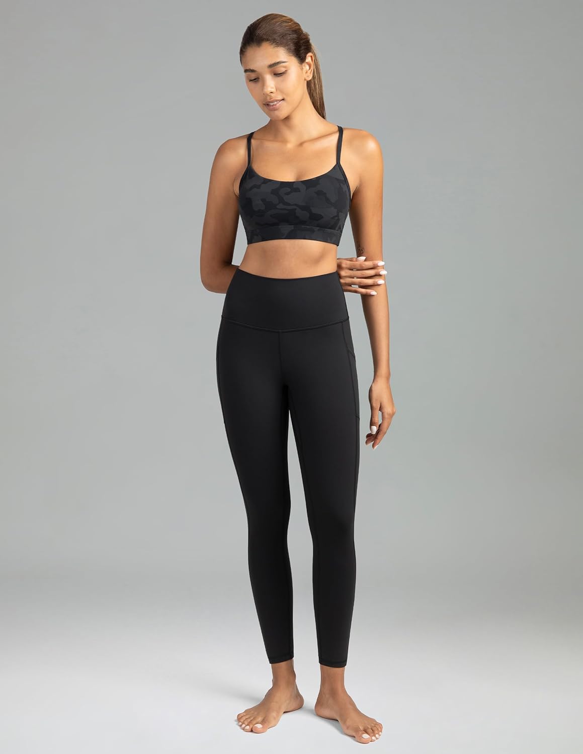Women's High Waisted Yoga Pants 7/8 Length Leggings with Pockets - Image 6