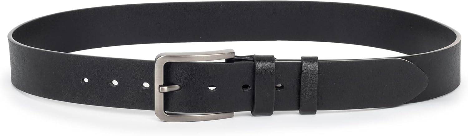 Mens Casual-Leather-Belt Classic-Adjustable Genuine-Leather Waist Strap Every Day Jeans Belts - Image 7