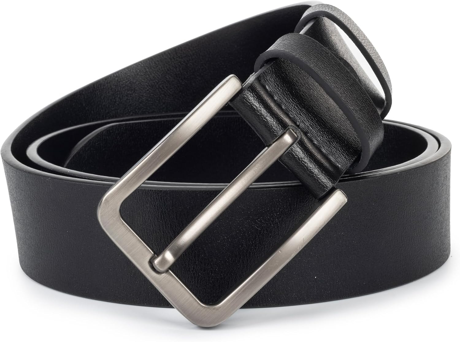 Mens Casual-Leather-Belt Classic-Adjustable Genuine-Leather Waist Strap Every Day Jeans Belts - Image 8